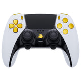 eXtremeRate Replacement D-pad R1 L1 R2 L2 Triggers Share Options Home Face Buttons Compatible with ps5 Edge Controller, Chrome Gold Full Set Buttons Compatible with ps5 Edge Controller - JXTEGD001