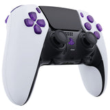 eXtremeRate Replacement D-pad R1 L1 R2 L2 Triggers Share Options Home Face Buttons Compatible with ps5 Edge Controller, Clear Atomic Purple Full Set Buttons Compatible with ps5 Edge Controller - JXTEGM001