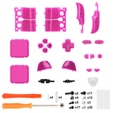 eXtremeRate Clear Candy Pink Replacement Full Set Buttons for Steam Deck Console - JESDM008