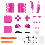 eXtremeRate Clear Candy Pink Replacement Full Set Buttons for Steam Deck LCD - JESDM008