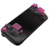 eXtremeRate Clear Candy Pink Replacement Full Set Buttons for Steam Deck Console - JESDM008