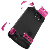 eXtremeRate Clear Candy Pink Replacement Full Set Buttons for Steam Deck Console - JESDM008