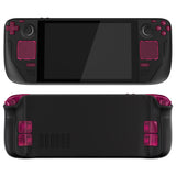 eXtremeRate Clear Candy Pink Replacement Full Set Buttons for Steam Deck Console - JESDM008