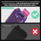 eXtremeRate Clear Candy Pink Replacement Full Set Buttons for Steam Deck Console - JESDM008