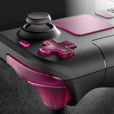 eXtremeRate Clear Candy Pink Replacement Full Set Buttons for Steam Deck Console - JESDM008