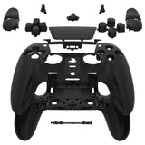 eXtremeRate Custom Replacement Full Set Shells with Buttons for PS5 Edge Controller - Black - QRHEGP006