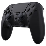 eXtremeRate Custom Replacement Full Set Shells with Buttons for PS5 Edge Controller - Black - QRHEGP006
