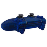 eXtremeRate Clear Blue Full Set Housing Shell with Buttons Touchpad Cover Compatible with ps5 Edge Controller, Custom Replacement Decorative Trim Shell Front Back Plates Compatible with ps5 Edge Controller - QRHEGM004
