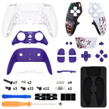 eXtremeRate Clown HAHAHA Full Set Housing Shell with Buttons Touchpad Cover Compatible with ps5 Edge Controller, Custom Replacement Decorative Trim Shell Front Back Plates Compatible with ps5 Edge Controller - QRHEGT002