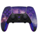 eXtremeRate Nebula Galaxy Full Set Housing Shell with Buttons Touchpad Cover Compatible with ps5 Edge Controller, Custom Replacement Decorative Trim Shell Front Back Plates Compatible with ps5 Edge Controller - QRHEGT006