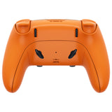 eXtremeRate Orange Full Set Housing Shell with Buttons Touchpad Cover Compatible with ps5 Edge Controller, Custom Replacement Decorative Trim Shell Front Back Plates Compatible with ps5 Edge Controller - QRHEGP002