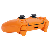 eXtremeRate Orange Full Set Housing Shell with Buttons Touchpad Cover Compatible with ps5 Edge Controller, Custom Replacement Decorative Trim Shell Front Back Plates Compatible with ps5 Edge Controller - QRHEGP002