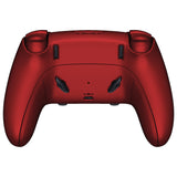 eXtremeRate Scarlet Red Full Set Housing Shell with Buttons Touchpad Cover Compatible with ps5 Edge Controller, Custom Replacement Decorative Trim Shell Front Back Plates Compatible with ps5 Edge Controller - QRHEGP001