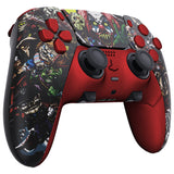 eXtremeRate Scary Party Full Set Housing Shell with Buttons Touchpad Cover Compatible with ps5 Edge Controller, Custom Replacement Decorative Trim Shell Front Back Plates Compatible with ps5 Edge Controller - QRHEGT001