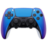 eXtremeRate Chameleon Purple Blue Left Right Front Housing Shell with Touchpad Compatible with ps5 Edge Controller, DIY Replacement Faceplate Shell Custom Touch Pad Cover Compatible with ps5 Edge Controller - MLREGP008