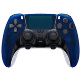 eXtremeRate Clear Blue Left Right Front Housing Shell with Touchpad Compatible with ps5 Edge Controller, DIY Replacement Faceplate Shell Custom Touch Pad Cover Compatible with ps5 Edge Controller - MLREGM004