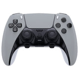 eXtremeRate New Hope Gray Left Right Front Housing Shell with Touchpad Compatible with ps5 Edge Controller, DIY Replacement Faceplate Shell Custom Touch Pad Cover Compatible with ps5 Edge Controller - MLREGP005