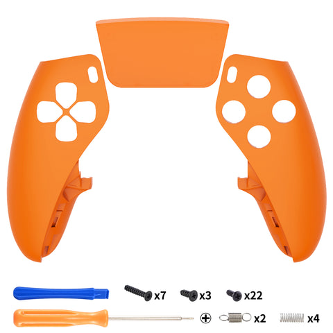 eXtremeRate Orange Left Right Front Housing Shell with Touchpad Compatible with ps5 Edge Controller, DIY Replacement Faceplate Shell Custom Touch Pad Cover Compatible with ps5 Edge Controller - MLREGP002