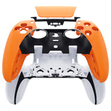 eXtremeRate Orange Left Right Front Housing Shell with Touchpad Compatible with ps5 Edge Controller, DIY Replacement Faceplate Shell Custom Touch Pad Cover Compatible with ps5 Edge Controller - MLREGP002
