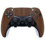eXtremeRate Wood Grain Left Right Front Housing Shell with Touchpad Compatible with ps5 Edge Controller, DIY Replacement Faceplate Shell Custom Touch Pad Cover Compatible with ps5 Edge Controller - MLREGS001