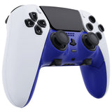 eXtremeRate Blue Top Bottom Decorative Trim Shell Compatible with ps5 Edge Controller DIY Replacement Front Back Clip Shell, Custom Plates Cover Compatible with ps5 Edge Controller - CXQEGP003