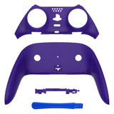 eXtremeRate Purple Top Bottom Decorative Trim Shell Compatible with ps5 Edge Controller DIY Replacement Front Back Clip Shell, Custom Plates Cover Compatible with ps5 Edge Controller - CXQEGP004