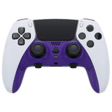 eXtremeRate Purple Top Bottom Decorative Trim Shell Compatible with ps5 Edge Controller DIY Replacement Front Back Clip Shell, Custom Plates Cover Compatible with ps5 Edge Controller - CXQEGP004
