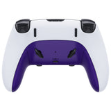 eXtremeRate Purple Top Bottom Decorative Trim Shell Compatible with ps5 Edge Controller DIY Replacement Front Back Clip Shell, Custom Plates Cover Compatible with ps5 Edge Controller - CXQEGP004