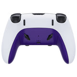 eXtremeRate Purple Top Bottom Decorative Trim Shell Compatible with ps5 Edge Controller DIY Replacement Front Back Clip Shell, Custom Plates Cover Compatible with ps5 Edge Controller - CXQEGP004