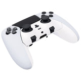 eXtremeRate White Top Bottom Decorative Trim Shell Compatible with ps5 Edge Controller DIY Replacement Front Back Clip Shell, Custom Plates Cover Compatible with ps5 Edge Controller - CXQEGP007