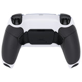 eXtremeRate Rubberized Black Grip Remappable RISE Remap Kit for PS5 Controller BDM-030, Upgrade Board & Redesigned White Back Shell & Back Buttons for PS5 Controller - Controller NOT Included - XPFU6010G3