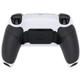 eXtremeRate Rubberized Black Grip Remappable RISE Remap Kit for PS5 Controller BDM-030/040,, Upgrade Board & Redesigned White Back Shell & Back Buttons for PS5 Controller - Controller NOT Included - XPFU6010G3