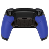 eXtremeRate Rubberized Blue Grip Remappable Real Metal Buttons (RMB) Version RISE4 Remap Kit for PS5 Controller BDM-030, Upgrade Board & Redesigned Black Back Shell & 4 Back Buttons for PS5 Controller - YPFJ7002G3