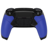 eXtremeRate Blue Rubberized Grip Remappable RISE4 Remap Kit for PS5 Controller BDM-030, Upgrade Board & Redesigned White Back Shell & 4 Black Back Buttons for PS5 Controller - Controller NOT Included - YPFU6003G3