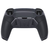 eXtremeRate Rubberized Classic Gray & Dark Gray Remappable RISE4 Remap Kit for PS5 Controller BDM-030, Upgrade Board & Redesigned Back Shell & 4 White Back Buttons for PS5 Controller - Controller NOT Included - YPFU6013G3