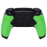 eXtremeRate Rubberized Green Grip Remappable RISE4 Remap Kit for ps5 Controller BDM-030/040, Upgrade Board & Redesigned Black Back Shell & 4 Back Buttons for ps5 Controller - Controller NOT Included - YPFU6004G3