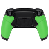 eXtremeRate Rubberized Green Grip Remappable RISE 4.0 Remap Kit for ps5 Controller BDM-030, Upgrade Board & Redesigned Black Back Shell & 4 Back Buttons for ps5 Controller - Controller NOT Included - YPFU6004G3