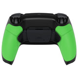 eXtremeRate Rubberized Green Grip Remappable RISE Remap Kit for PS5 Controller BDM-030, Upgrade Board & Redesigned Black Back Shell & Back Buttons for PS5 Controller - Controller NOT Included - XPFU6004G3