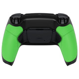 eXtremeRate Rubberized Green Grip Remappable RISE Remap Kit for PS5 Controller BDM-030/040, Upgrade Board & Redesigned Black Back Shell & Back Buttons for PS5 Controller - Controller NOT Included - XPFU6004G3