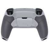 eXtremeRate Rubberized Classic Gray Grip Remappable RISE Remap Kit for PS5 Controller BDM-030/040,, Upgrade Board & Redesigned New Hope Gray Back Shell & Back Buttons for PS5 Controller - Controller NOT Included - XPFU6012G3