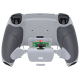 eXtremeRate Rubberized Classic Gray Grip Remappable RISE Remap Kit for PS5 Controller BDM-030/040,, Upgrade Board & Redesigned New Hope Gray Back Shell & Back Buttons for PS5 Controller - Controller NOT Included - XPFU6012G3