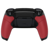 eXtremeRate Rubberized Red Grip Remappable RISE Remap Kit for PS5 Controller BDM-030/040, Upgrade Board & Redesigned Black Back Shell & Back Buttons for PS5 Controller - Controller NOT Included - XPFU6005G3