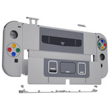eXtremeRate Replacement Soft Touch Full Set Shell for Nintendo Switch OLED - SFC SNES Classic EU Style - QNSOY7002