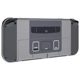 eXtremeRate Replacement Soft Touch Full Set Shell for Nintendo Switch OLED - SFC SNES Classic EU Style - QNSOY7002