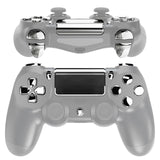 eXtremeRate Chrome Silver Replacement D-pad R1 L1 R2 L2 Triggers Touchpad Action Home Share Options Buttons, Full Set Buttons Repair Kits with Tool for PS4 Slim PS4 Pro CUH-ZCT2 Controller - SP4J0414