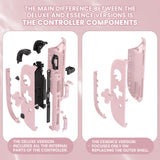 eXtremeRate D-Pad Version Replacement Full Set Shell Case with Buttons for Joycon 2 of Nintendo Switch 2 - Essence Version - Cherry Blossoms Pink - SXANTM006
