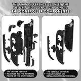 eXtremeRate D-Pad Version Replacement Full Set Shell Case with Buttons for Joycon 2 of Nintendo Switch 2 - Essence Version - Black - SXANTM007