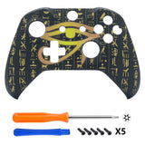eXtremeRate Eye of Providence Soft Touch Top Housing Shell Repair Kit for Xbox One S X Game Controller - SXOFT28X