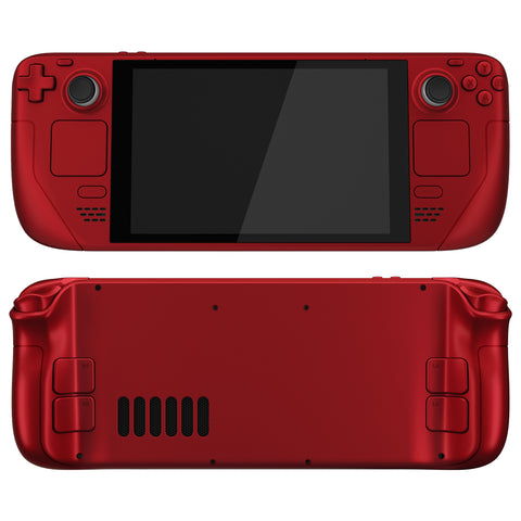 eXtremeRate Replacement Scarlet Red Full Set Shell with Buttons for Steam Deck Console - QESDP003