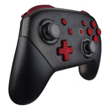 eXtremeRate Red Repair ABXY D-pad ZR ZL L R Keys for Nintendo Switch Pro Controller, DIY Replacement Full Set Buttons with Tools for Nintendo Switch Pro - Controller NOT Included - KRP302